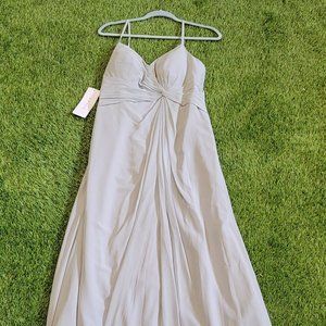 Azazie Aubrielle Dolphin Grey Dress- Size 12